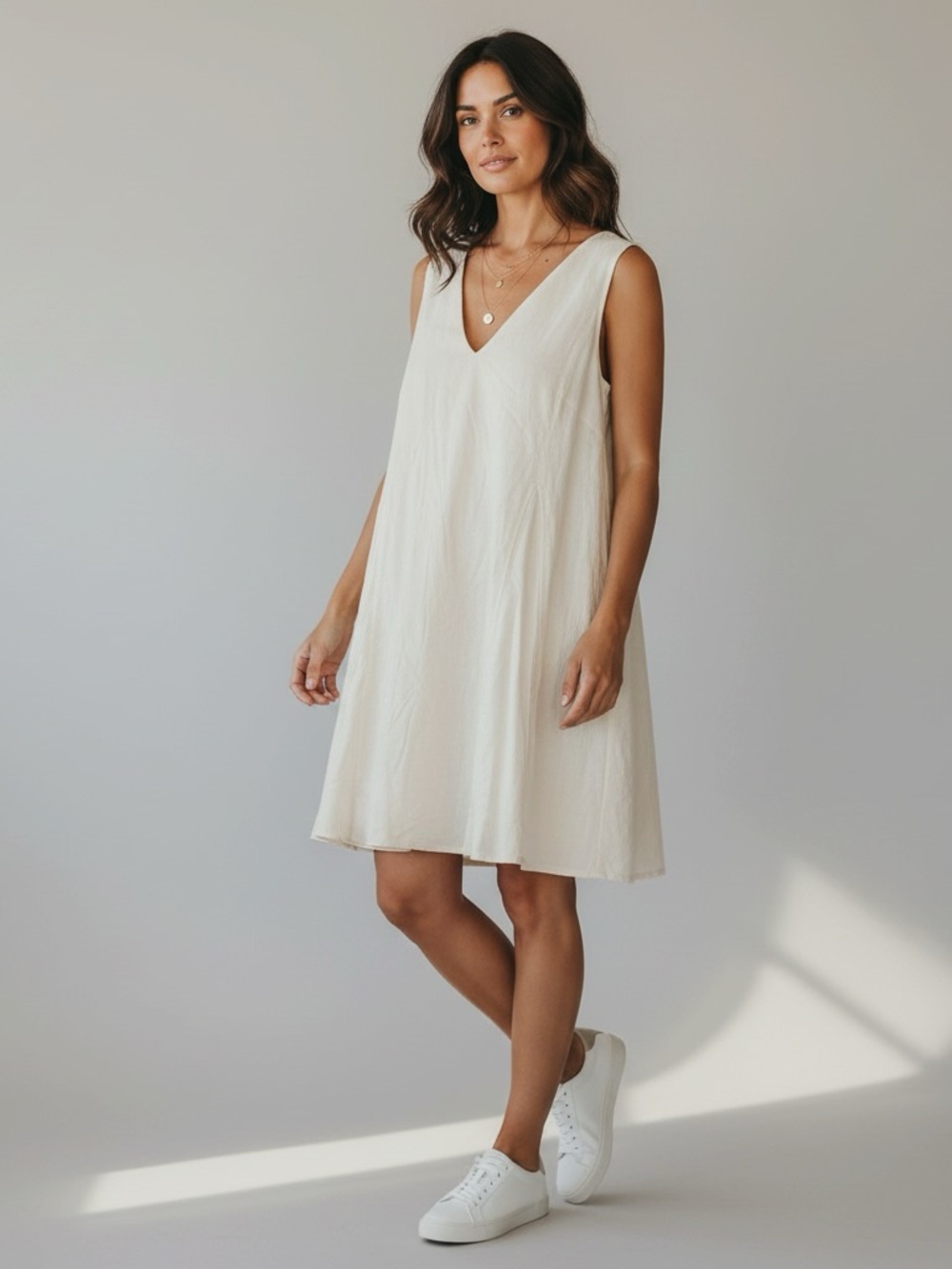 NEW DKNY Women’s V-Neck Swim Cover-Up Dress Size 14